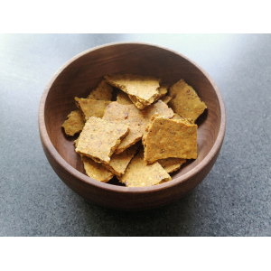 Crackers aux graines et sel jaune