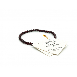 Bracelet sensualité grenat rouge