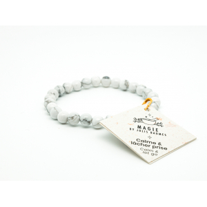 Bracelet calme et lâcher prise howlite