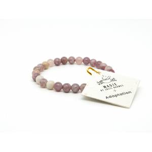 Bracelet adaptation tourmaline rose