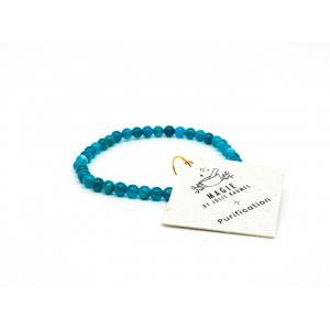 Bracelet purification apatite bleue