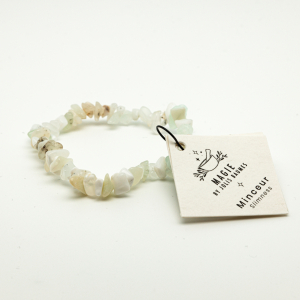 Bracelet minceur opale blanche