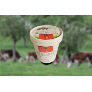 Sorbet fraise 'plein fruit' petit pot