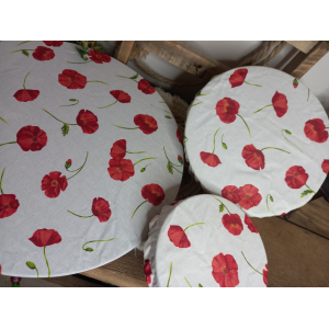 Charlottes à plat coquelicots