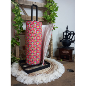 Essuie-tout lavable paon rouge