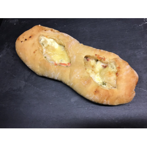 Fougasse saumon courgettes