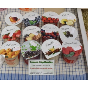 Lot de 4 yaourts aux fruits jaunes/rouges 2/2