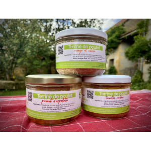 Terrine de poulet tomates séchées - 180g