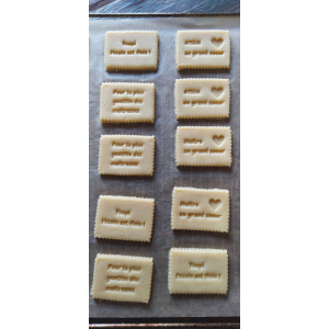 Biscuit à message