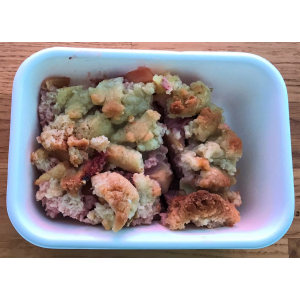 Crumble fraises - pommes - rhubarbe