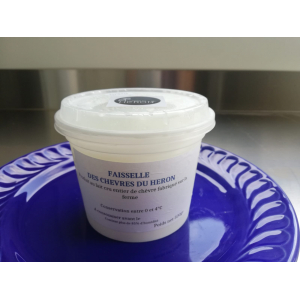 Faisselle au lait cru entier de chèvre