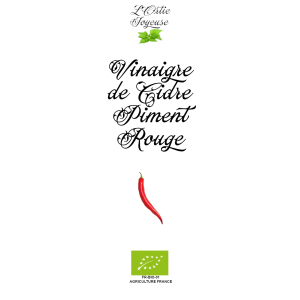 Vinaigre de cidre au piment rouge