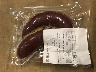 Boudin de porc noir gascon en boyau