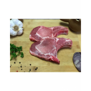 Cotes échine (2) de porc noir gascon