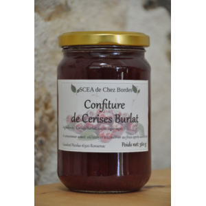 Confiture de cerise burlat - bocal 360 gr