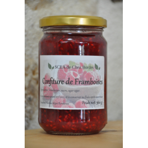 Confiture de framboises - bocal 360 gr
