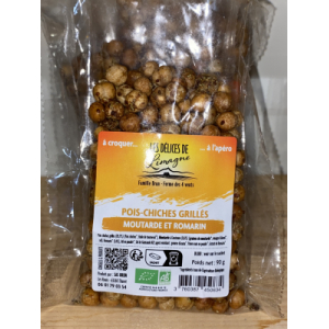 Pois chiches grillés «moutarde-romarin »