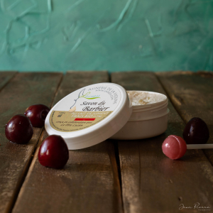 Savon à raser au lait d'ânesse cerise 100g