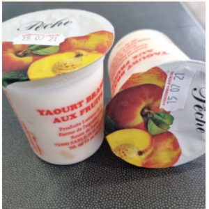 Yaourt à l'unité brassé à la mirabelle