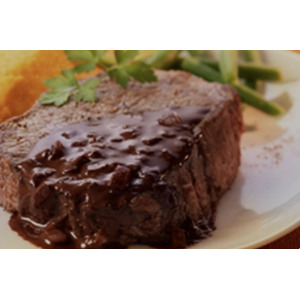 Pavé mariné à l'échalotte