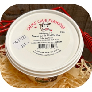 Crème crue fermière