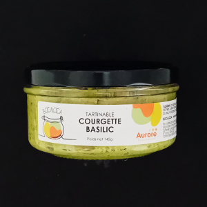 Tartinable courgette basilic