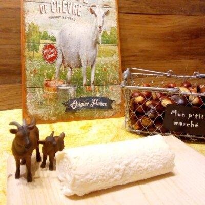 Bûche de chèvre fraîche, bio, nature