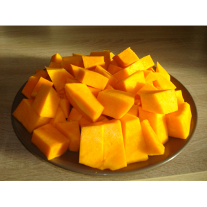 Cubes de courge musquée de provence