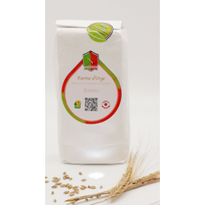 Farine complète d'orge - 500 gr