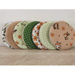 Disques lavables 'mignoneries d'automne'