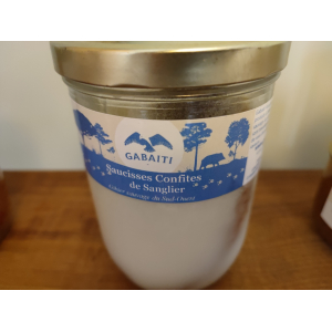 Saucisses confites de sanglier sauvage 420g