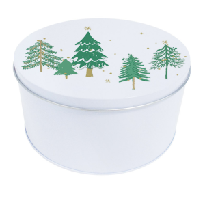 Boîte garnie 'sapins'