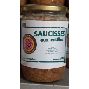 Saucisses lentilles