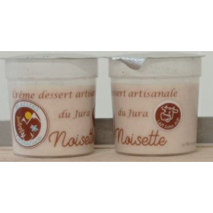 Noisette crème dessert allégées en sucre