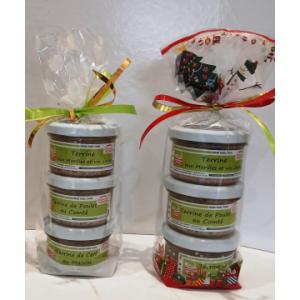 Sachet cadeau 3 terrines 80 g no 2