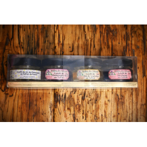 Lot de 4 confits de vin au safran 40g