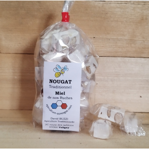 Nougat blanc traditionnel en papillotes