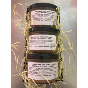 Terrines échalote et bière, rillette cidre