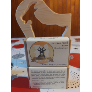 Savon nature au lait de nos chèvres