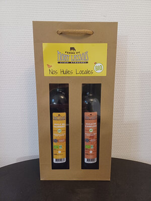 Coffre d'huile bio: tournesol et cameline