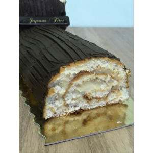 Bûche roulée au chocolat ( 6 personnes)