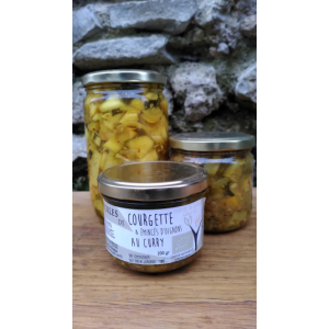 Pickles de courgette aux curry