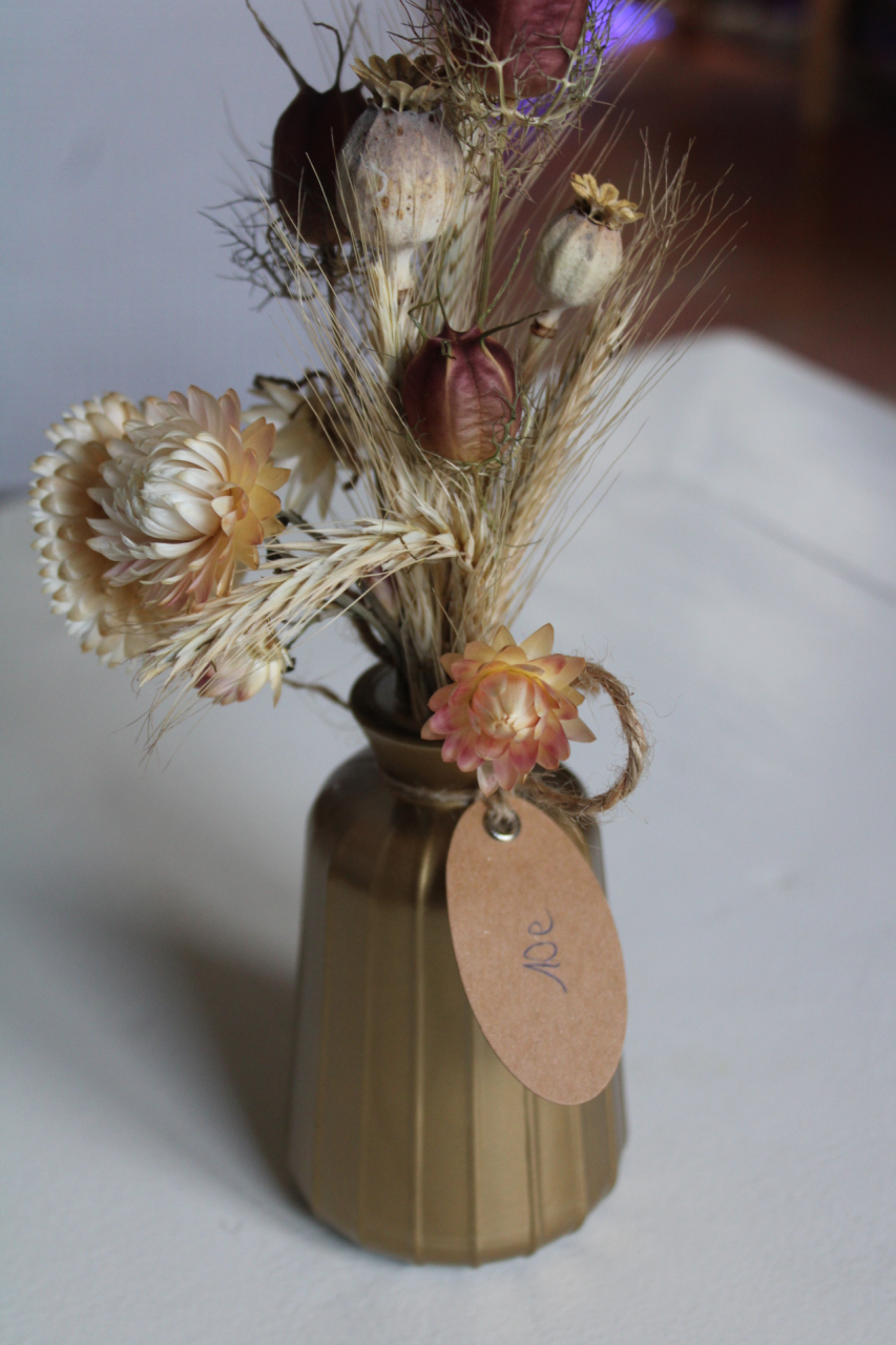 60 Tiges De Fleurs Séchées – 16 Pouces – Boules De Pin – Bleu – Pour Vase