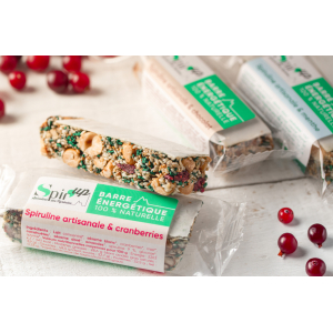 Barres énergétiques spiruline / cranberries
