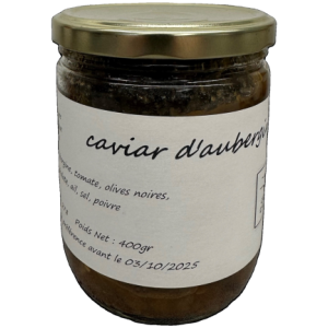 Caviar d'aubergine légumes