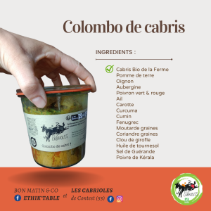 Colombo de cabris - pour 1 pers.