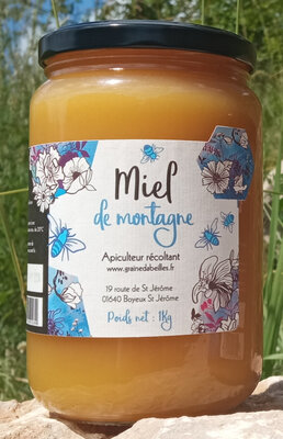 Miel de montagne en pot de 1kg