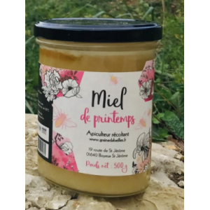 Miel de printemps en pot de 500g