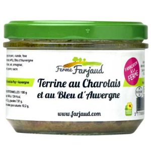 Terrine au charolais et au bleu d’auvergne