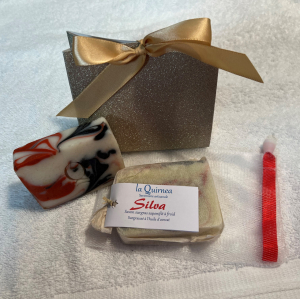 Pochon cadeau silva + sachet fleur de douche